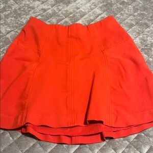 LOFT Red A-Line Skirt Size 4 Zipper Closure Flattering Fit Work Casual